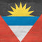 Antigua and Barbuda Flag Distressed Galaxy Book 12in Skin